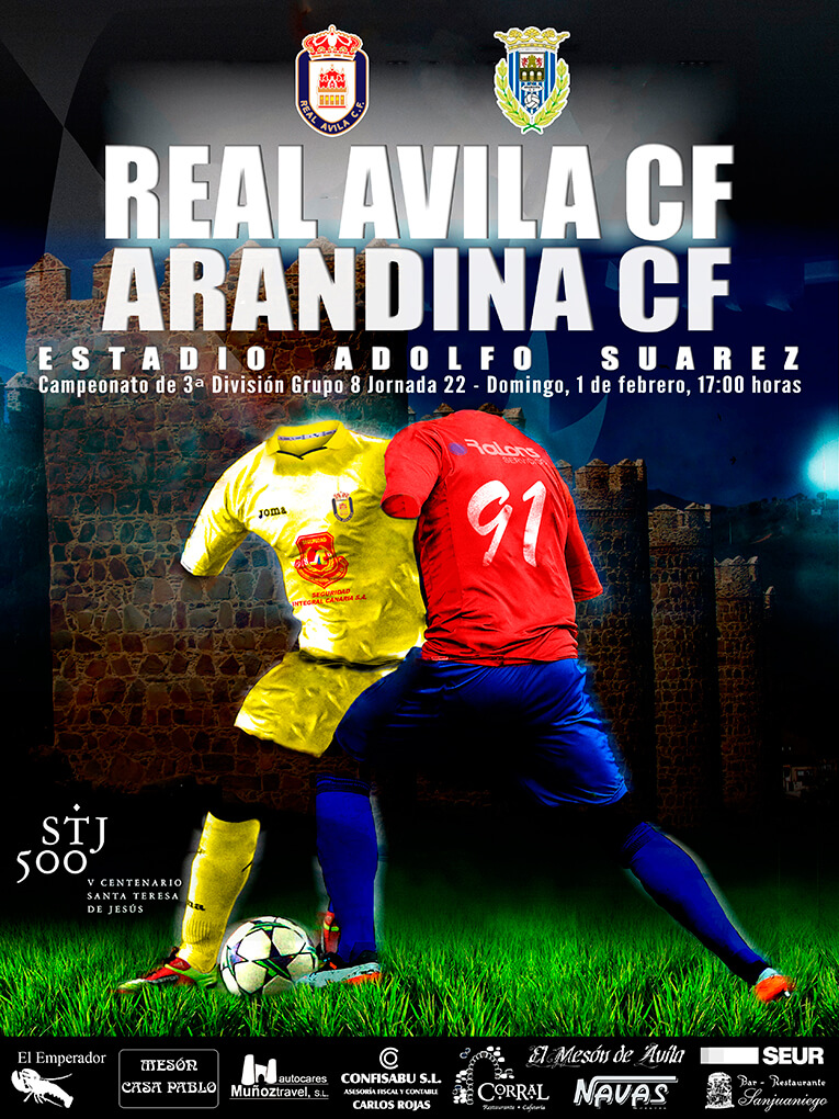 Cartel Real Ávila vs Arandina