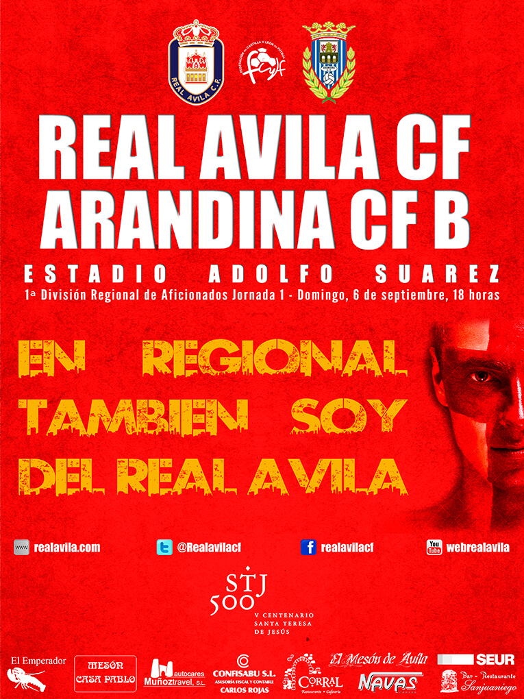 Cartel Real Ávila vs Arandina B