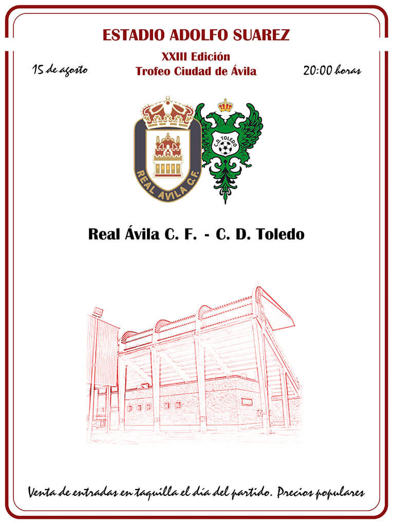 Cartel Real Ávila vs Toledo